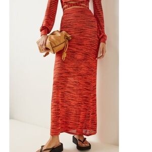 Knit maxi skirt